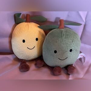 Frankford ~  10" Plush You’re my Main Squeeze Pair Lemon Lime Couples